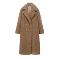 Athalia Double-Breasted Long Coat - Coffee [K5XL4V1I]