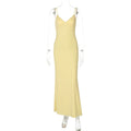 Dylan Strappy Backless Maxi Dress - 黄色 [KKV86JWA]