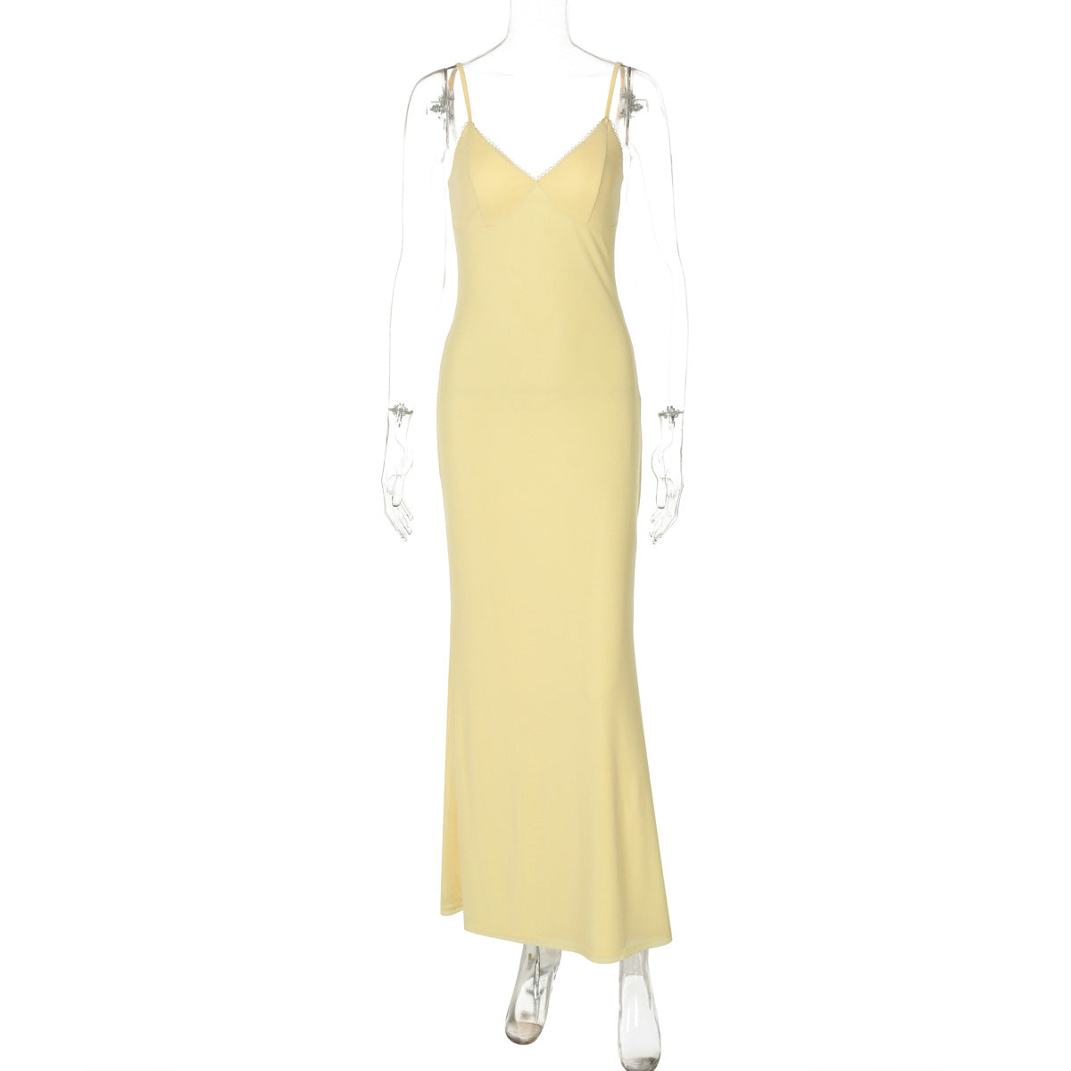 Dylan Strappy Backless Maxi Dress - 黄色 [KKV86JWA]