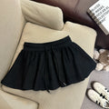 Liah Textured A-Line Mini Skirt - Black [AG8UTICT]