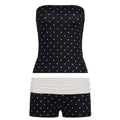 Emryn Polka Dot Short Set - Black [6YZGMASD]