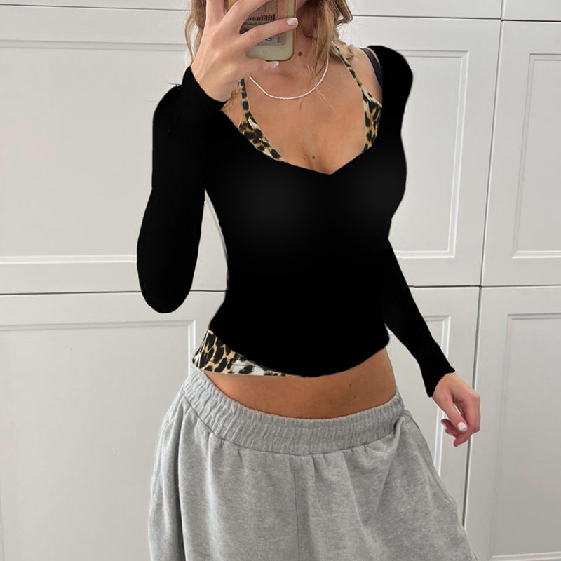 Carli Leopard Print Halter Top