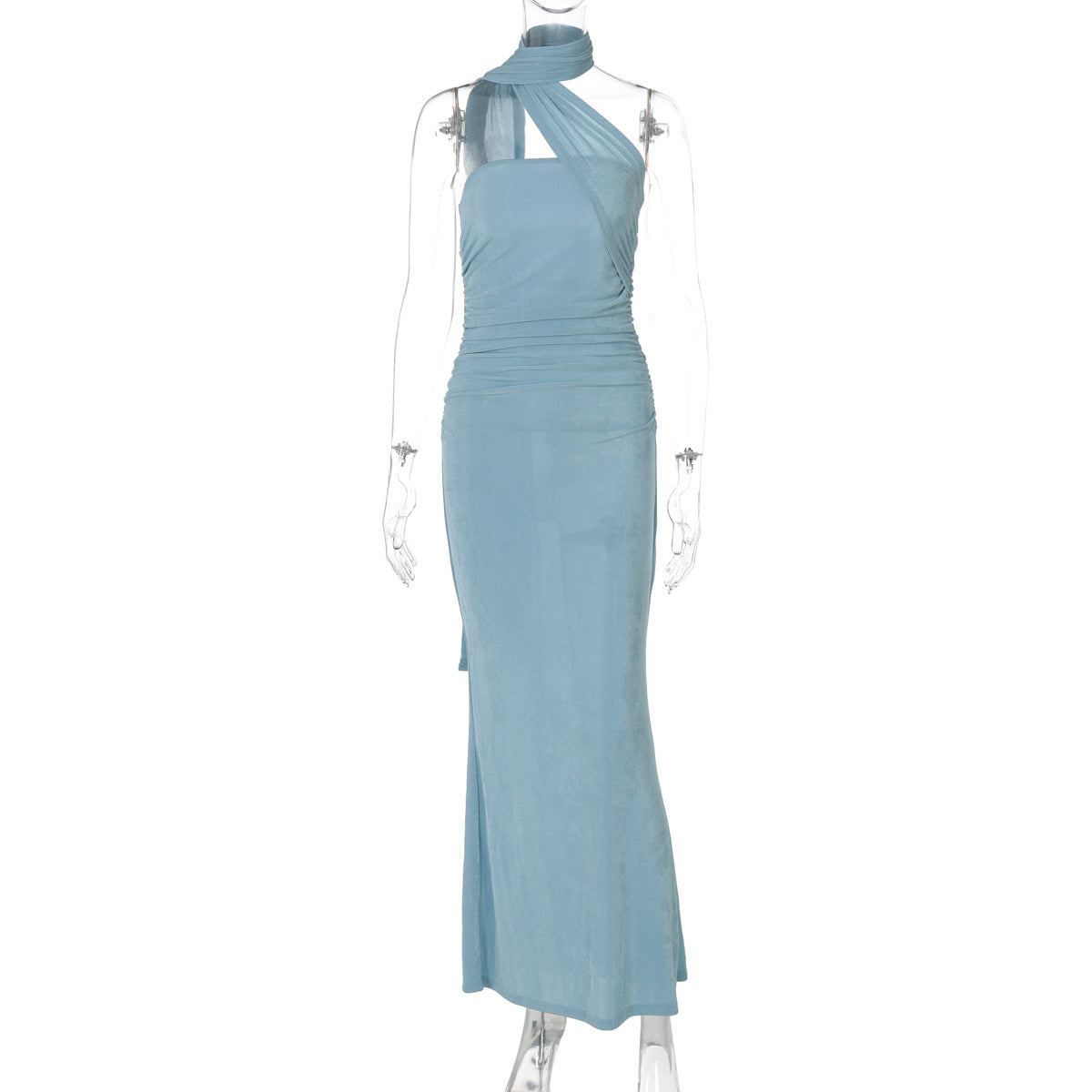 Leilani Strapless Bodycon Maxi Dress - Blue [PW528JYP]
