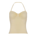 Rozlyn Backless Halter Top - Light Yellow [00SDNKE6]