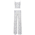 Julietta Floral Lounge Short Set - White [4O1YQWAE]