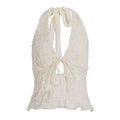 Lundyn Lace Halter Top - Off-white [7KCVHW7L]