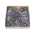 Whitleigh Zebra Sequin Mini Skirt - Black [ICK28Y2Z]