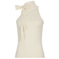 Daniella Halter Bow Tie Top - Nude [GX43NTTC]