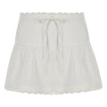 Jenesis Lace Bow Mini Skirt - White