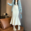 Janyla Knit Fishtail Skirt - Apricot [62YQDYPY]