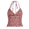 Ananya Red Plaid Camisole - Red [5DL2AQKW]