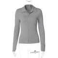 Arisbeth Fitted Polo Top - Grey [Y1PJJKC7]