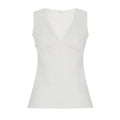 Mayleen Deep V Corset Top - White