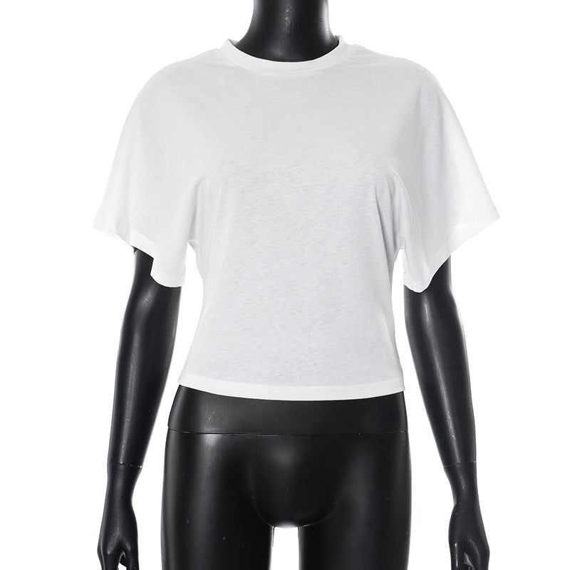 Jaylynn Relaxed Crop Top - White [M3795P79]