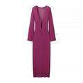 Alea Knit Bodycon Maxi Dress - Purple [GHP78XW5]