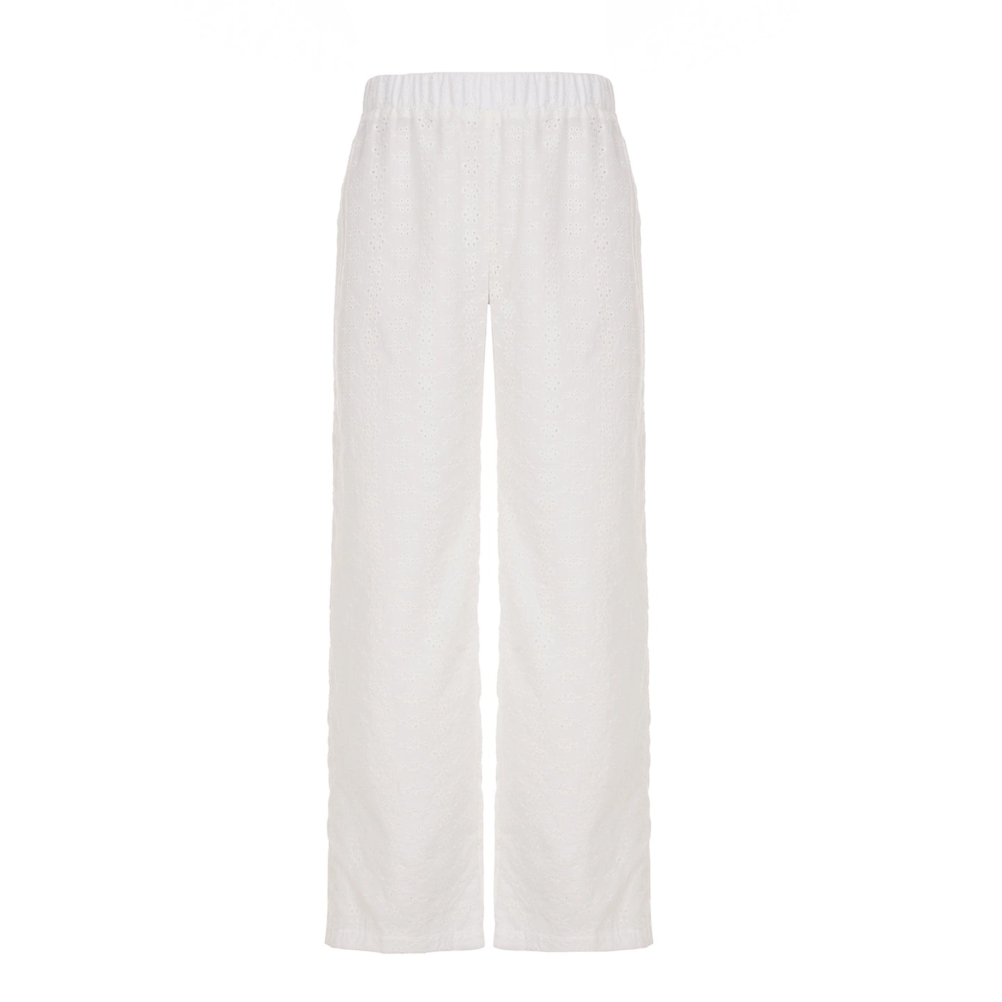 Marly Textured Lounge Pants - White