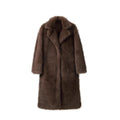 Lilly Fluffy Faux Fur Coat - Brown Extra Long Thickened [DP5VASVL]