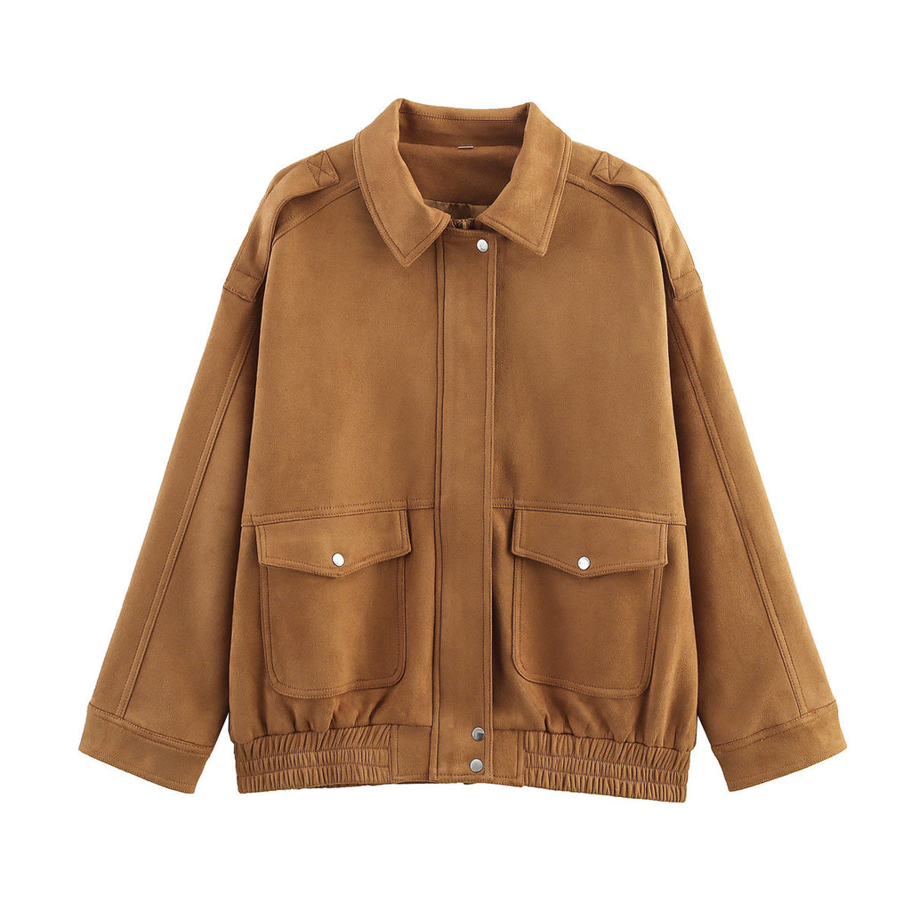Miller Chic Wool Blend Bomber Jacket - Khaki [O9FRV78T]