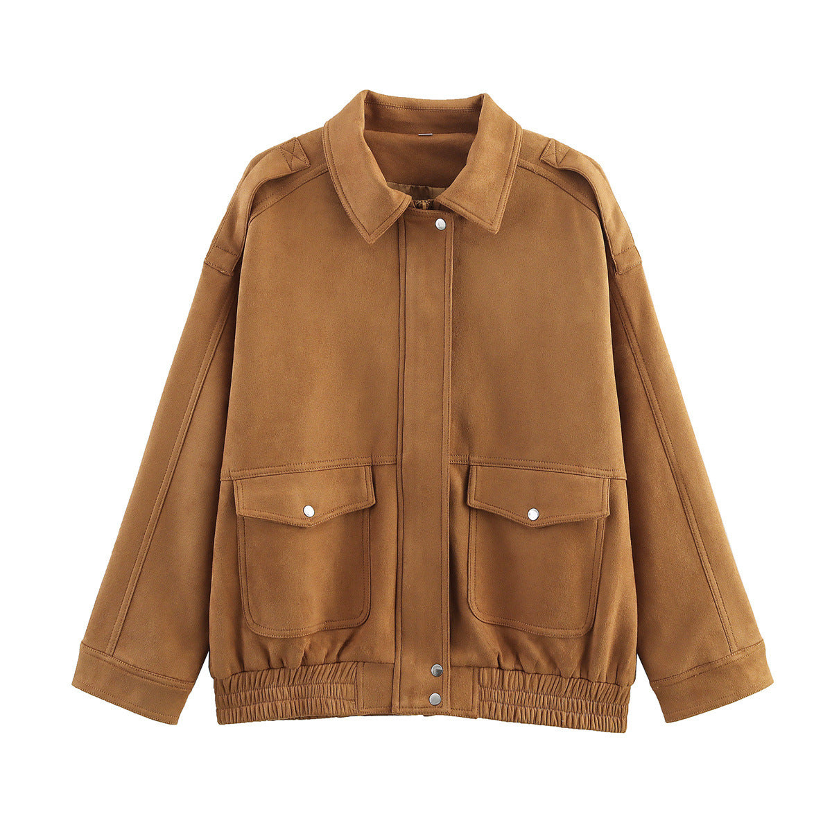 Miller Chic Wool Blend Bomber Jacket - Khaki [O9FRV78T]