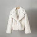 Blakelyn Faux Fur Coat - White with Purple Tips [SX2T4PV8]