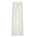 Ziah Low Waist Patchwork Wide-Leg Jeans - White [ERB0YM1F]