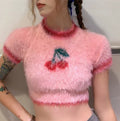 LaPose - Aliviah Plush Cherry Pink Sweater