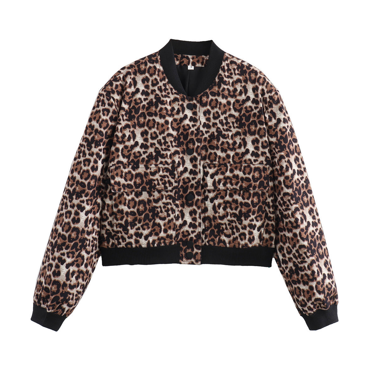 Aubrie Oversized Utility Jacket - Brown Leopard Print [0WZFIVWM]