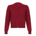 Laylani Buttoned Knit Cardigan - Burgundy [SBSB0EFA]