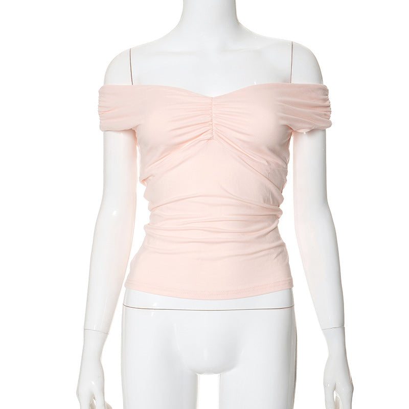 Neriah Pleated V-Neck Cami - Pink [X77B7W3A]