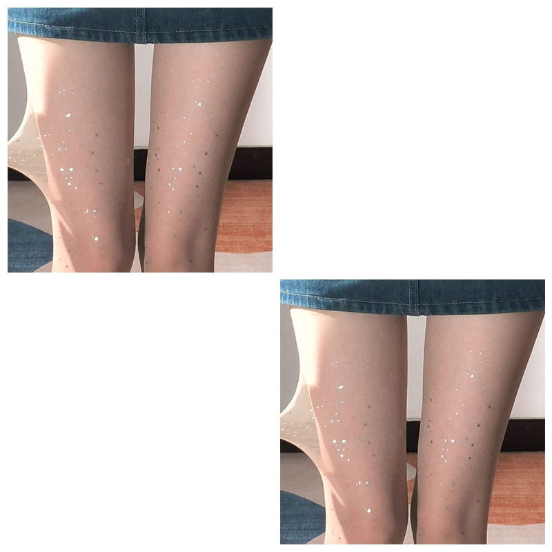 Fenix Dazzling Sequin Tights - Nude Sequin (2 Pairs) [0CWMDXN5]