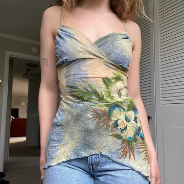 LaPose - Rylynn Botanical Floral Tie-Dye Vest