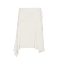 Tristan White Asymmetric Maxi Skirt - White [K8JEC0EG]