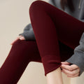 Lanie Ribbed Thermal Leggings - Ankara Red Thin Fleece [PH5LD3Q6]