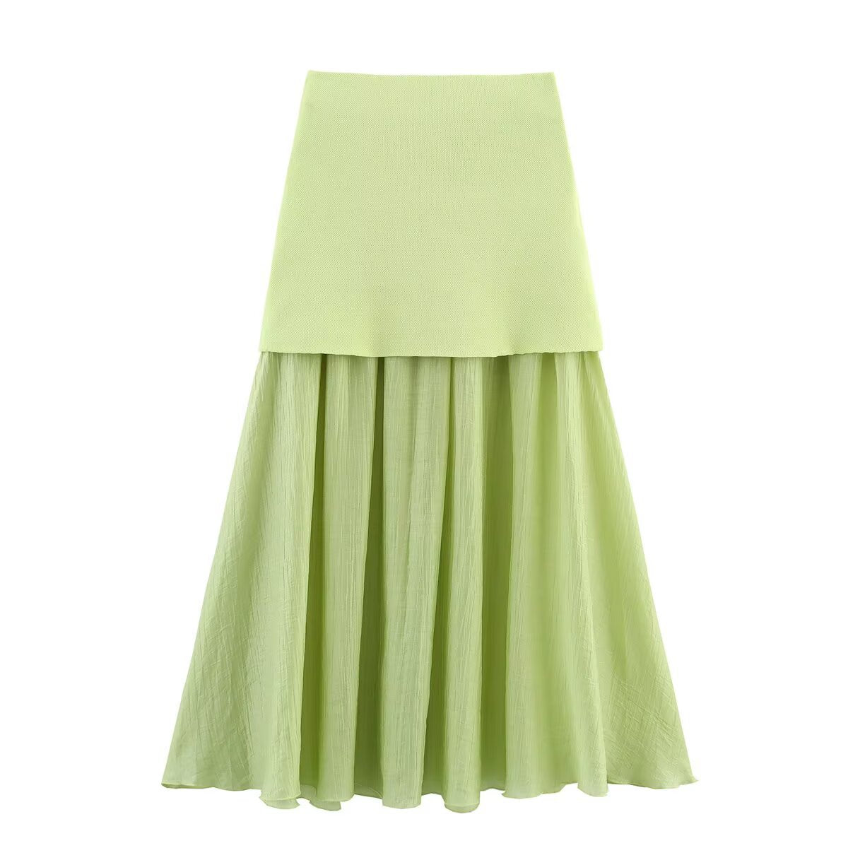 Renee Button Midi Skirt Set - Green Skirt [OAY7CDK6]