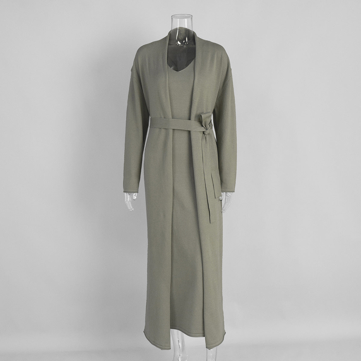 Xandria Knitted Lounge Set - Olive Green [1WVN1757]