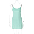 Yaneth Lace Mesh Mini Dress - Mint Green [3H3Z15E9]