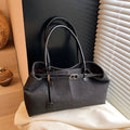 Leiana Colorblock Denim Tote - Black