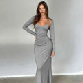 Yaritza Halter Maxi Set - Grey [RMMSV20J]