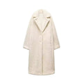 Athalia Double-Breasted Long Coat - Apricot [LB62GEYC]