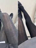 Janely Luxe Shaping Tights - Two Pairs: Dark Gray + Black [UPMMT5HX]