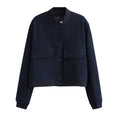 Aubrie Oversized Utility Jacket - Navy [BBYQES56]