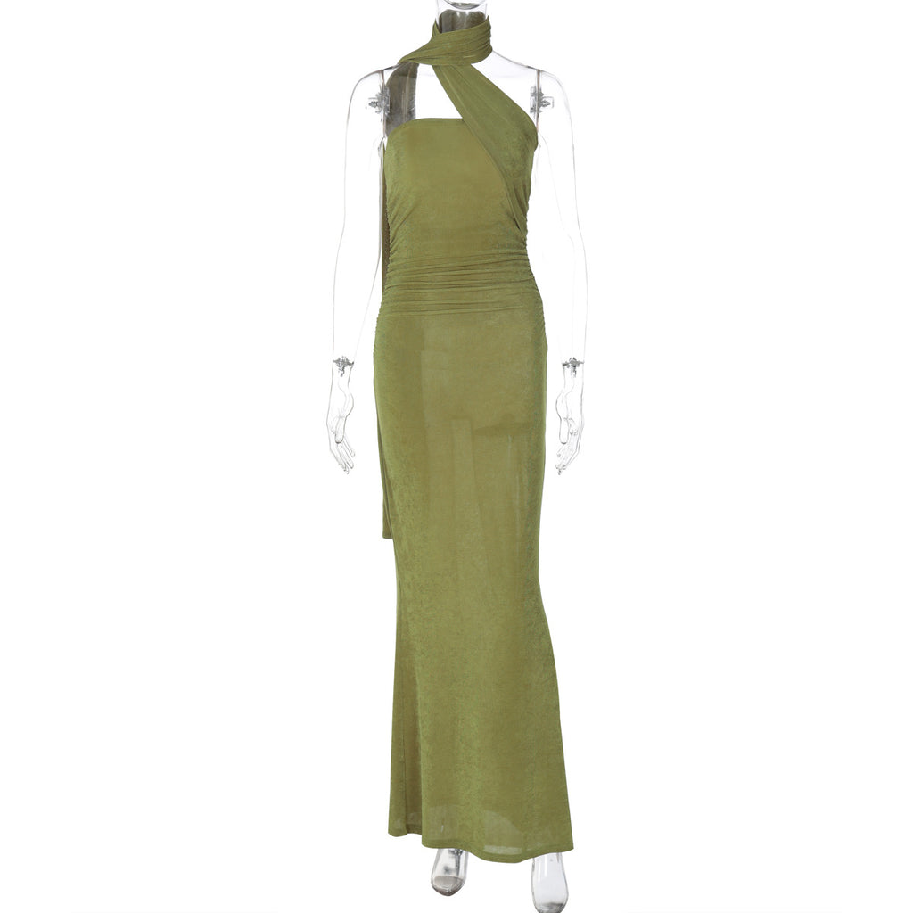 Leilani Strapless Bodycon Maxi Dress - Green [MAMM7YPY]