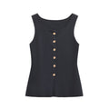 Neely Gold Button Knit Vest - Navy Blue [XLIZA1BN]