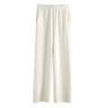 Ayana Cozy Knit Straight-Leg Pants - White [PUQ304GA]