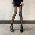 Fenix Dazzling Sequin Tights - Black Vertical Stripe [VAPQ14D9]