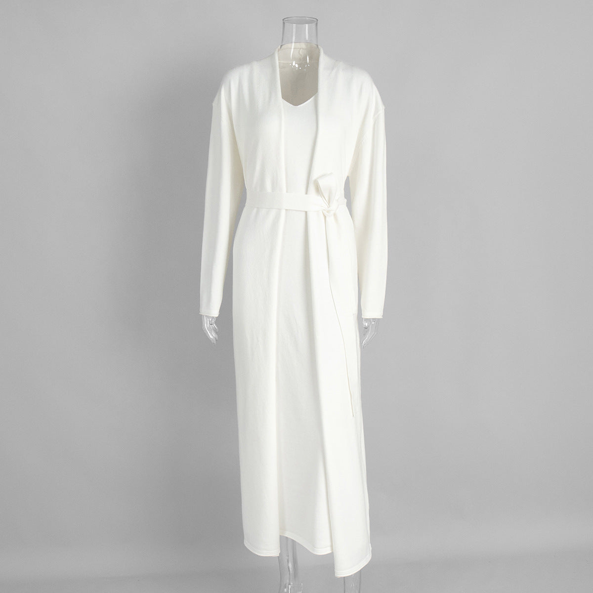 Xandria Knitted Lounge Set - White [YDSETC78]