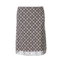 Alize Lace Trim Plaid Skirt Set - Coffee Plaid Skirt [ZDMU7MXZ]