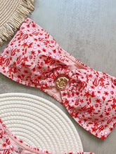 Chelsy Floral Bandeau Bikini Set