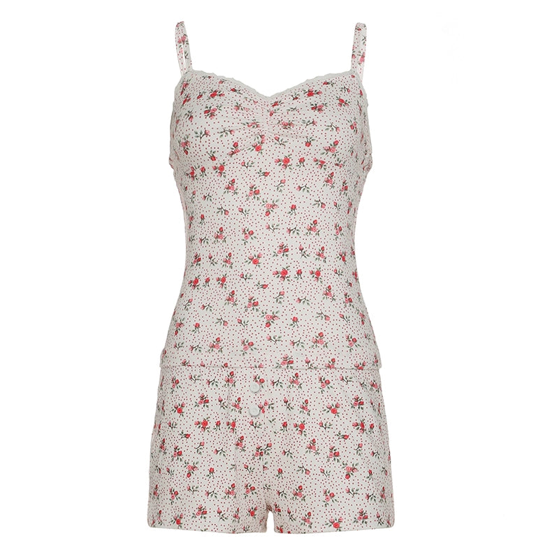 Alannah Floral Lace Short Set - Floral [N26HE38R]