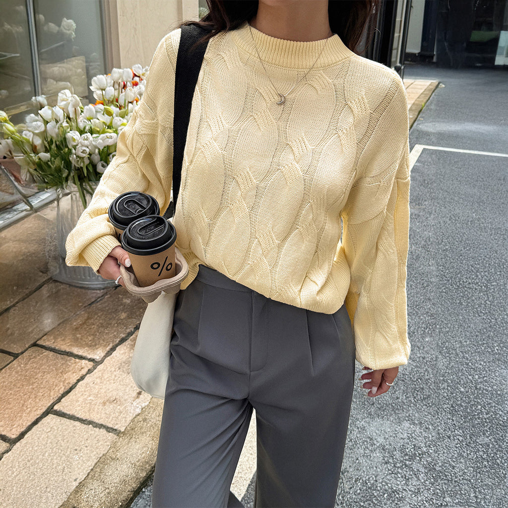Yitty Cozy Knit Sweater - Apricot [PPPDAL8O]
